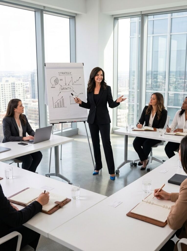 Stanka Šeminská na školení Mary Kay